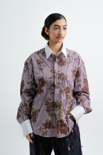 'DUNYA' Striped Button-up Shirt (Men)